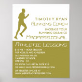 Man draait, Athletics Lesson Adverteren Poster (Voorkant)