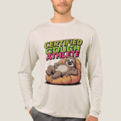 Man dragen van een shirt met lange mouwen met een  (Voorkant volledig)