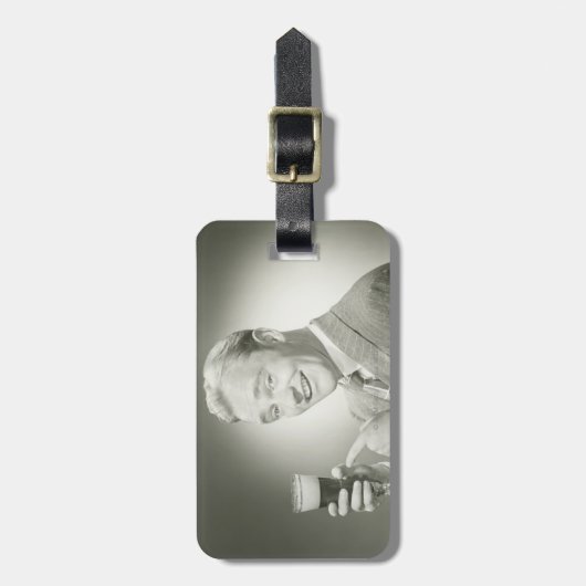 Man Drink Bagagelabel (Voorkant verticaal)