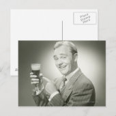 Man Drink Briefkaart (Voorkant / Achterkant)