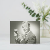 Man Drink Briefkaart (Staand voorkant)