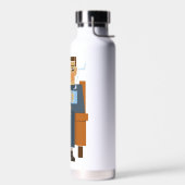 Man drink koffiefles waterfles (Links)