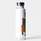 Man drink koffiefles waterfles (Rechts)