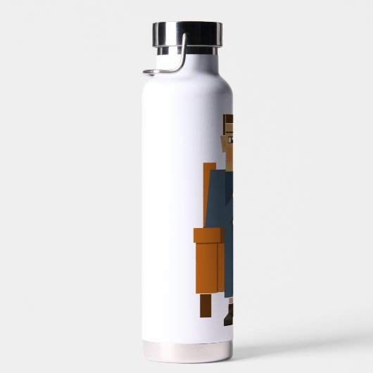 Man drink koffiefles waterfles (Rechts)