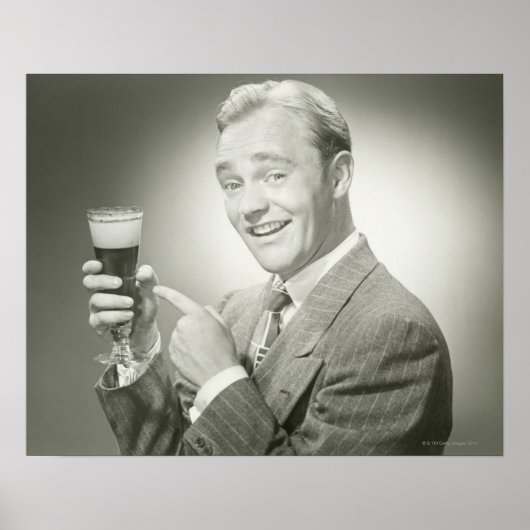 Man Drink Poster (Voorkant)