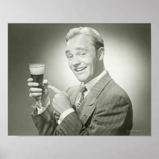 Man Drink Poster (Voorkant)