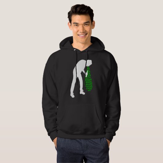 Man Drink St Patricks Day Beer Hoodie (Voorkant volledig)