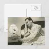 Man Drink water Briefkaart (Voorkant / Achterkant)