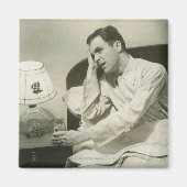 Man Drink water Magneet (Voorkant)