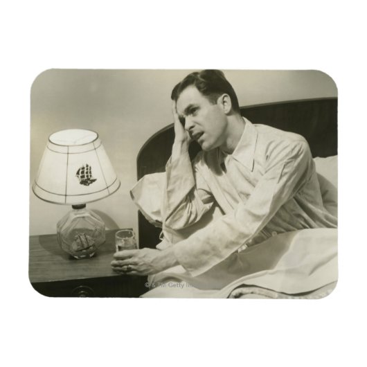 Man Drink water Magneet (Horizontaal)