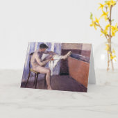 Man Droogbeen door Caillebotte Kaart (Gele Bloem)