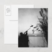 Man Duck Hunting Briefkaart (Voorkant / Achterkant)
