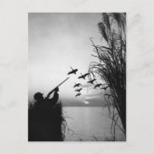 Man Duck Hunting Briefkaart (Voorkant)