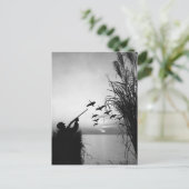 Man Duck Hunting Briefkaart (Staand voorkant)
