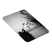 Man Duck Hunting Magneet (Rechterzijde)