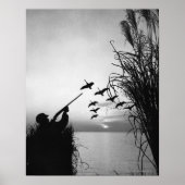 Man Duck Hunting Poster (Voorkant)