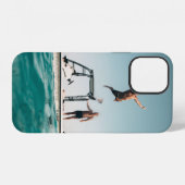 Man duiken op pool iPhone hoesje (Achterkant horizontaal)