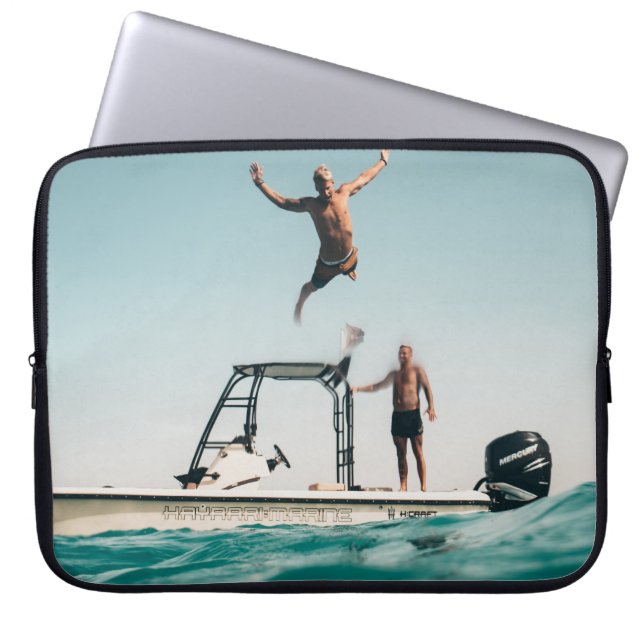 Man duiken op pool laptop sleeve (Voorkant)