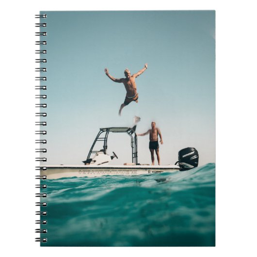 Man duiken op pool notitieboek (Voorkant)