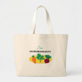 Man Duty Mode: Veggie Shopper Canvas tas (Voorkant)