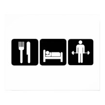 Man Eat Sleep Lift Wecht