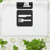 Man Eat Sleep Lift Wecht Theedoek (Gevouwen)