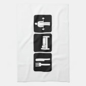 Man Eat Sleep Lift Wecht Theedoek (Verticaal)