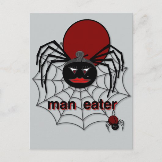 Man-Eating Spider! Briefkaart (Voorkant)