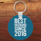 Man Echtgenoot Sinds 2016 Huwelijk Sleutelhanger (Voorkant)
