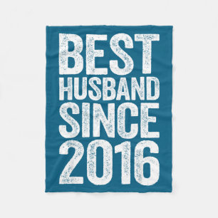 Man Echtgenoot Sinds 2016 Trouwontwerp Fleece Deken