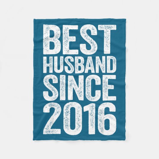 Man Echtgenoot Sinds 2016 Trouwontwerp Fleece Deken (Voorkant)