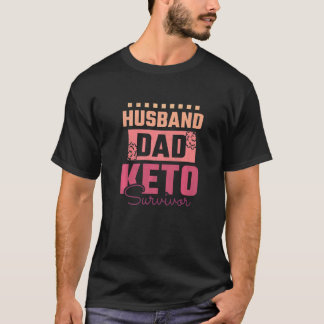 Man Echtgenoot Vader Keto Overlever T-shirt