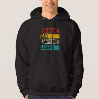 Man Echtgenoot Vader Verzorging Gazon Legende Gras Hoodie
