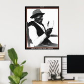 Man Een artikel lezen Poster (Thuiskantoor)