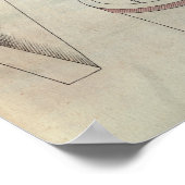 Man Een goed aangedreven wiel in beweging brengen Poster (Hoek)