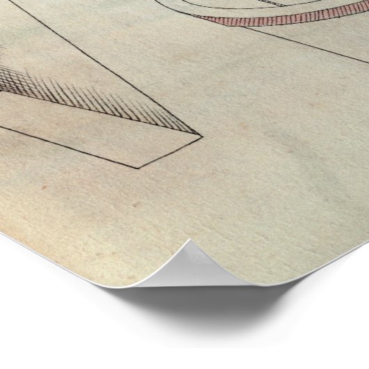 Man Een goed aangedreven wiel in beweging brengen Poster (Hoek)