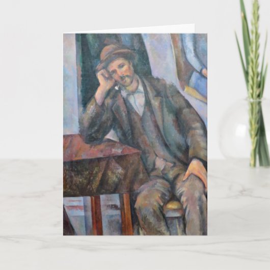 Man Een pijp roken - Paul Cezanne - c1893 Kaart (Voorkant)