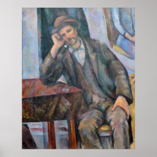 Man Een pijp roken - Paul Cezanne - c1893 Poster