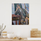 Man Een pijp roken - Paul Cezanne - c1893 Poster (Keuken)