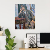 Man Een pijp roken - Paul Cezanne - c1893 Poster (Thuiskantoor)