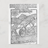 Man Een veld ploegen Briefkaart (Voorkant)