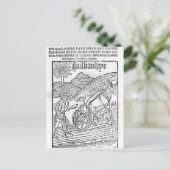 Man Een veld ploegen Briefkaart (Staand voorkant)