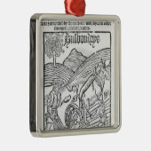 Man Een veld ploegen Metalen Ornament (Rechts)