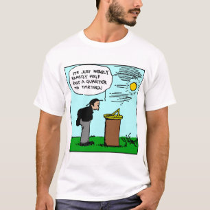 Man Een zonnehemd lezen (Rube Goldberg art) T-shirt