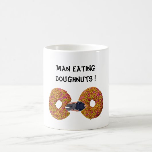 Man eet Donuts Koffiemok (Center)