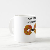 Man eet donuts ! koffiemok (Voorkant links)