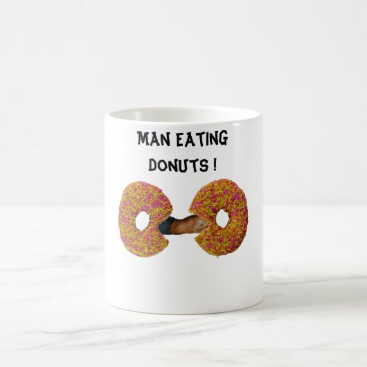 Man eet Donuts ! Koffiemok (Center)