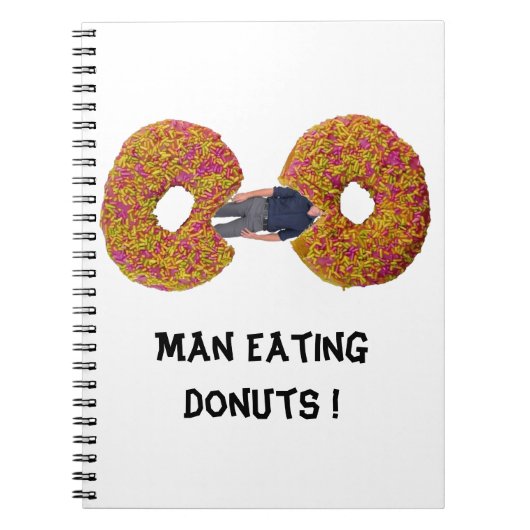 Man eet Donuts! Notitieboek (Voorkant)