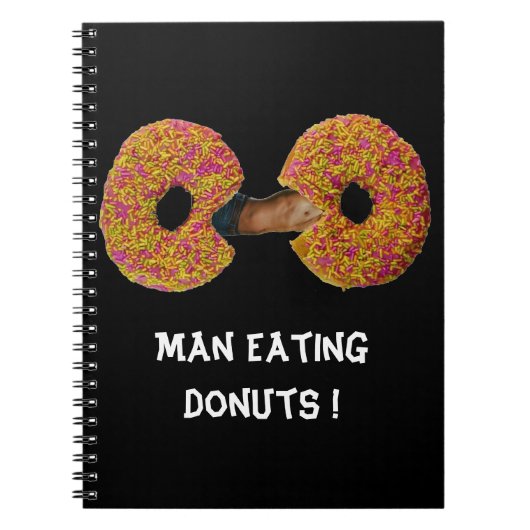 Man eet Donuts! Notitieboek (Voorkant)