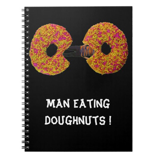 Man eet Donuts! Notitieboek (Voorkant)